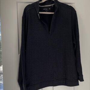 Men's Gray Half-Zip Sweater